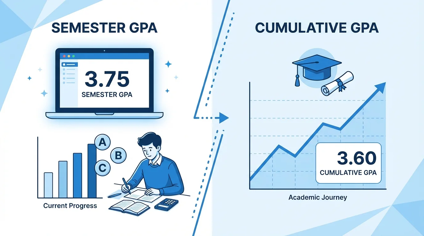Cumulative GPA vs Semester GPA Explained