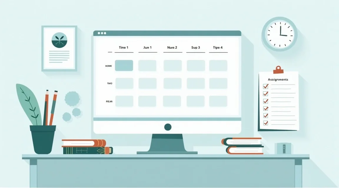 Study schedule and active recall flashcards used for academic recovery after poor grades