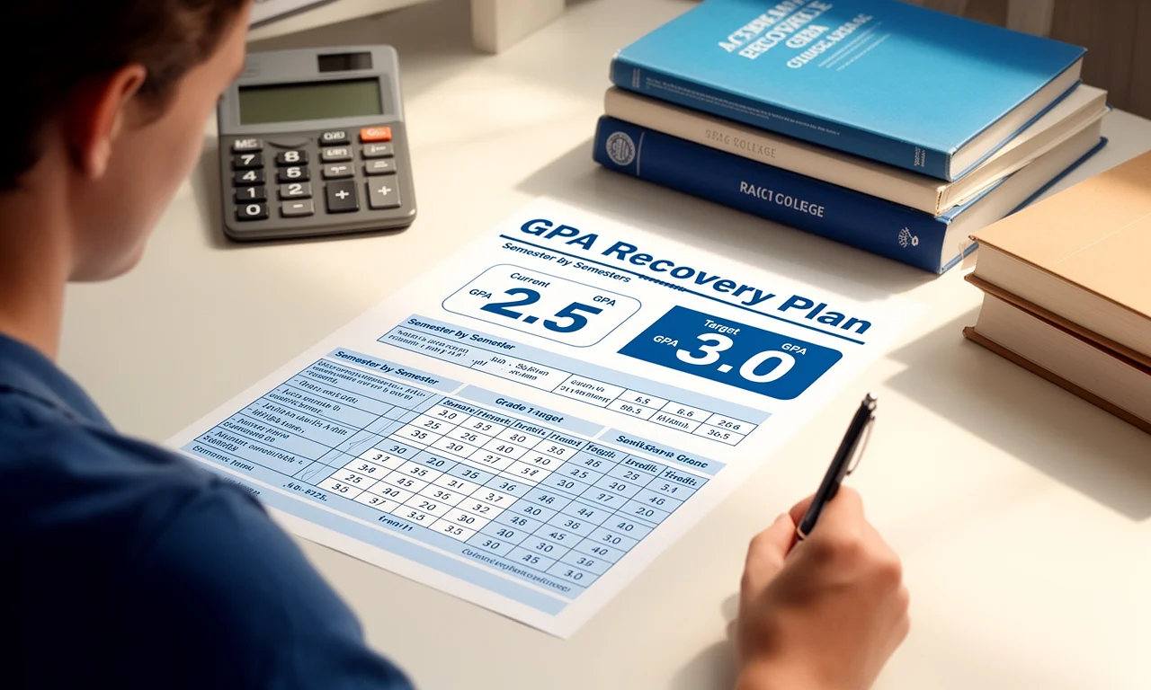 Raising a 2.5 GPA to 3.0: The Exact Math and a Semester Plan