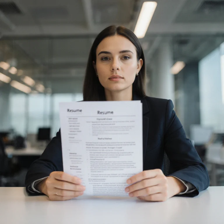 Recruiter reviewing resume with GPA listed in education section during hiring process