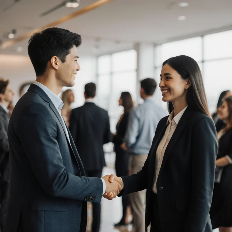 Recent graduate networking at professional event after college, building career beyond GPA